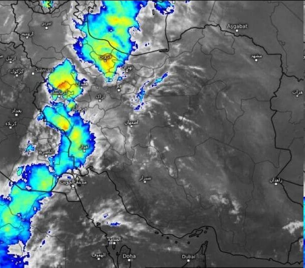 آغاز طوفان تندری در تهران؛ مردم این هشدار را جدی بگیرند +عکس نقشه هواشناسی طوفان تندری در تهران