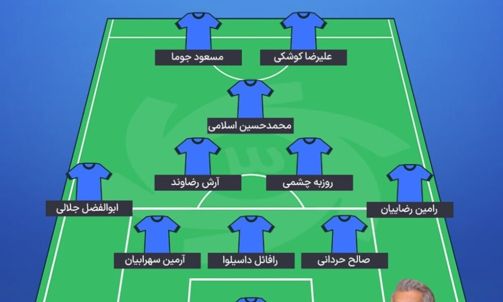 اعلام ترکیب استقلال و ملوان در فینال جام حذفی +شماتیک شماتیک ترکیب استقلال