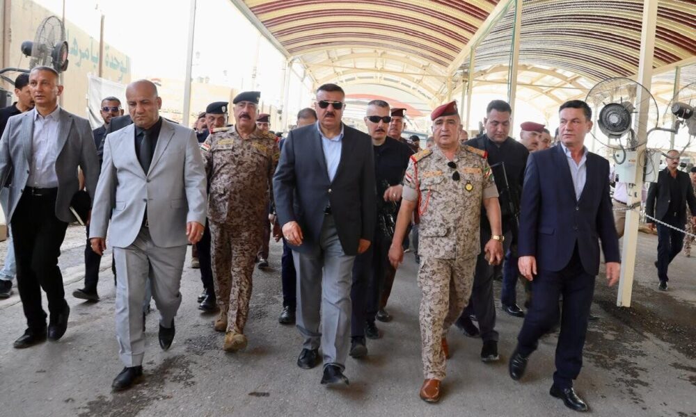 بازدید وزیر کشور عراق از گذرگاه منذریه بازدید وزیر کشور عراق از گذرگاه منذریه
