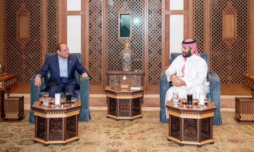 تاکید رئیس جمهور مصر و ولیعهد عربستان بر کاهش تنش‌ها در منطقه