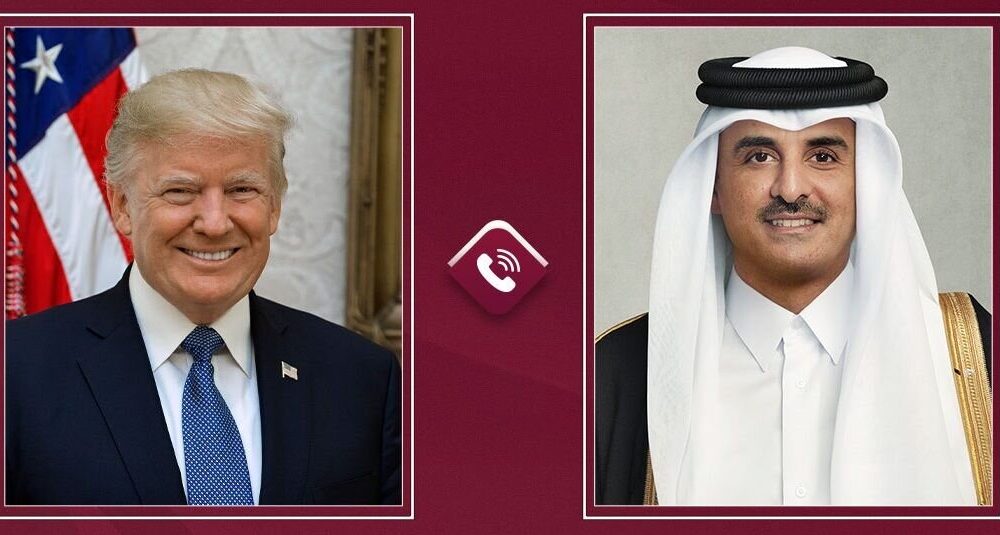 گفت و گوی امیر قطر با ترامپ درباره پیشرفت مذاکرات بین آمریکا و ایران
