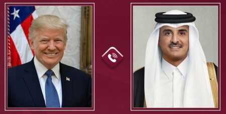 گفت و گوی امیر قطر با ترامپ درباره پیشرفت مذاکرات بین آمریکا و ایران