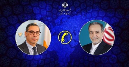 تماس تلفنی وزیر امور خارجه قبرس با وزیر امور خارجه جمهوری اسلامی ایران