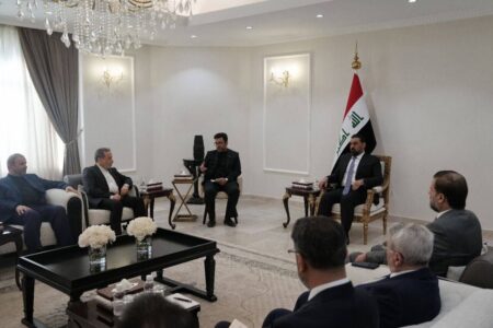 دیدار وزیر خارجه با رئیس پارلمان عراق