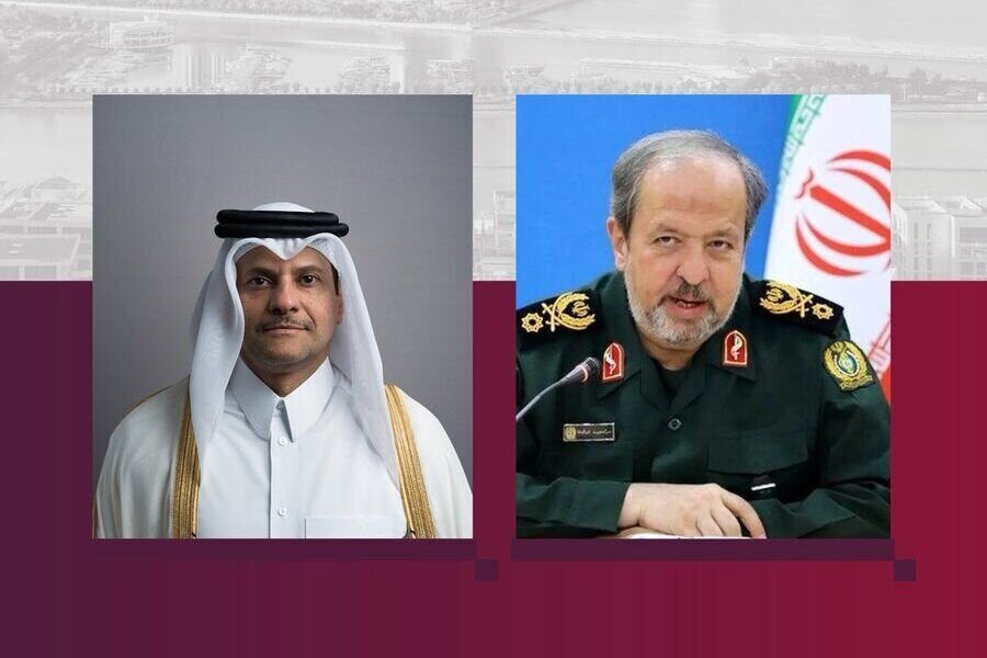 بررسی آخرین تحولات امنیتی منطقه در گفت‌وگوی تلفنی مقامات وزارت دفاع قطر و ایران