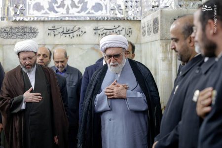 عکس/ آیین غبارروبی ضریح مطهر رضوی