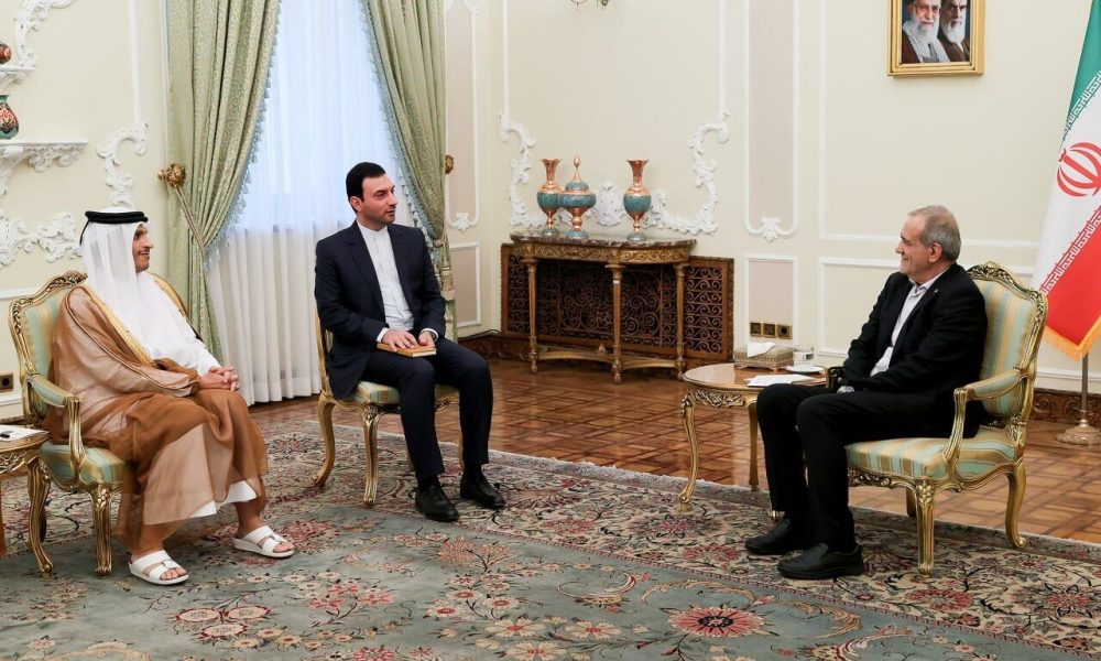 وزیر خارجه قطر با پزشکیان دیدار کرد