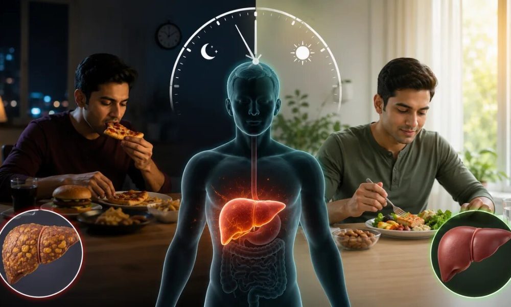 غذا خوردن در اواخر شب، سلامت کبد را به خطر می‌اندازد!
